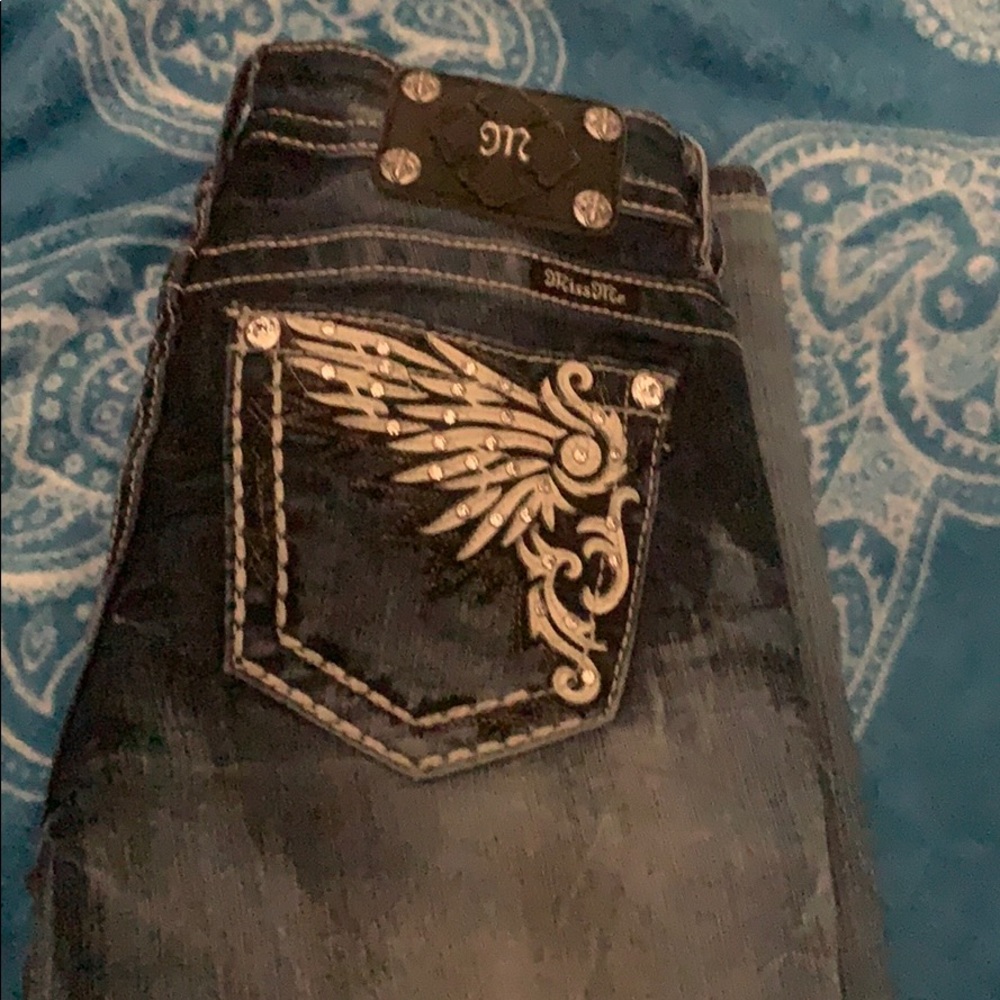 Miss me jeans size 28 mid rise boot - like new